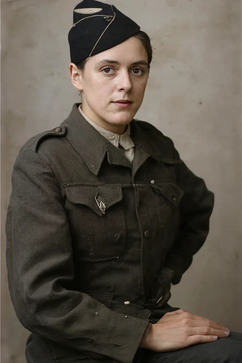 Old portrait repaired and restored