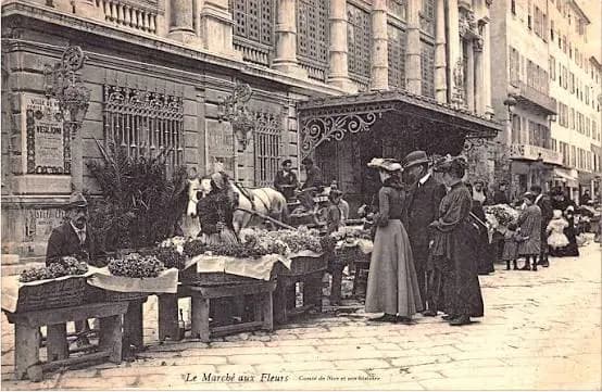 Historic street scene before restoration
