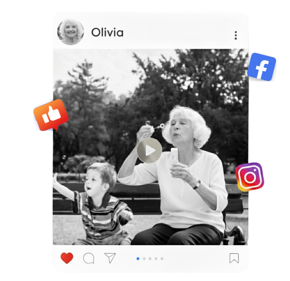 Before and after photo restoration showing elimination of blurriness